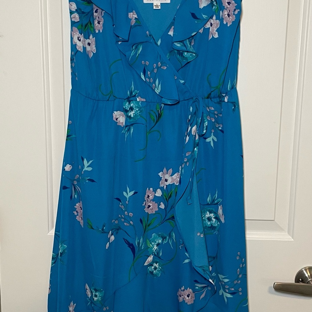Socialite Blue Floral Dress